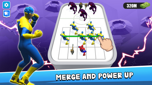 اسکرین شات 1 بازی Merge Master: Superhero Fight