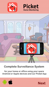 اسکرین شات 1 برنامه Smart Home Surveillance Picket