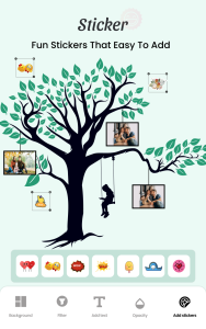 اسکرین شات 7 برنامه Family Photo Frame - Tree Grid