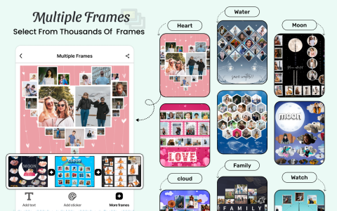 اسکرین شات 1 برنامه Family Photo Frame - Tree Grid