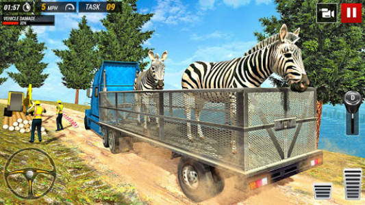 اسکرین شات 2 بازی Offroad Truck Animal Transport Games
