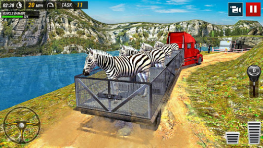 اسکرین شات 6 بازی Offroad Truck Animal Transport Games