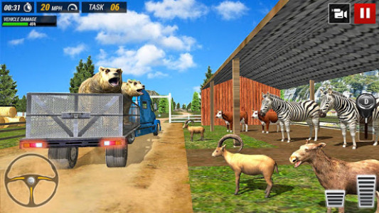 اسکرین شات 7 بازی Offroad Truck Animal Transport Games