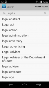 اسکرین شات 5 برنامه Legal Dictionary by Farlex