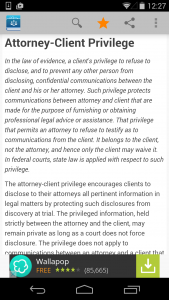 اسکرین شات 3 برنامه Legal Dictionary by Farlex