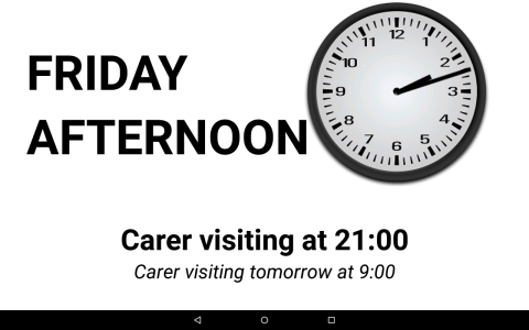 اسکرین شات 2 برنامه Dementia/Digital Diary/Clock