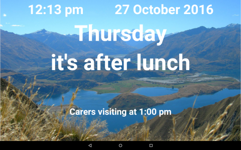 اسکرین شات 6 برنامه Dementia/Digital Diary/Clock