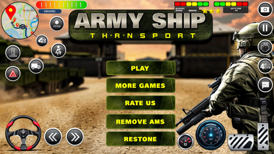 اسکرین شات 1 بازی Army Transport Tank Ship Games