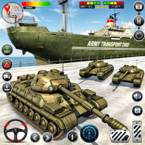 اسکرین شات 3 بازی Army Transport Tank Ship Games