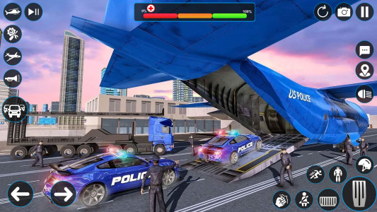 اسکرین شات 6 بازی Police Robot Transport Games