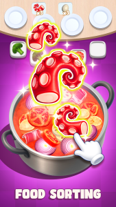 اسکرین شات 7 بازی Hotpot Frenzy: Food Sort