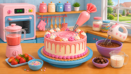 اسکرین شات 1 بازی Cake Maker: Cooking Cake Games