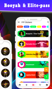 اسکرین شات 3 برنامه FFF FF Stickers - WAStickerApp