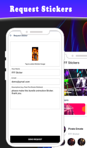 اسکرین شات 8 برنامه FFF FF Stickers - WAStickerApp