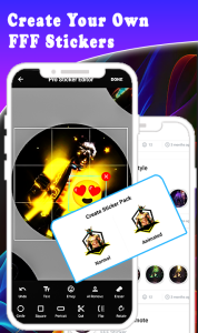 اسکرین شات 7 برنامه FFF FF Stickers - WAStickerApp
