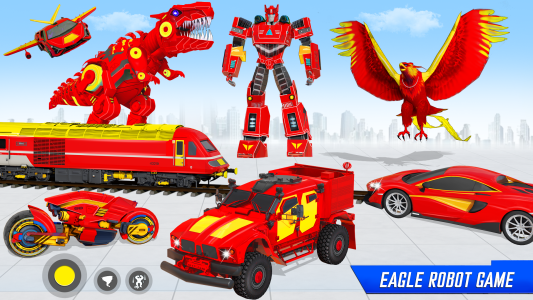 اسکرین شات 2 بازی Police Eagle Robot Bike Game