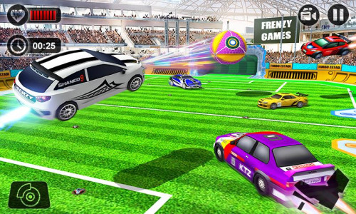 اسکرین شات 2 برنامه Soccer Car Ball Game