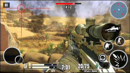 اسکرین شات 2 بازی Desert Sniper 3D: Battleground