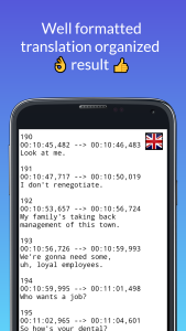 اسکرین شات 8 برنامه File Translator Subtitle srt