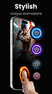 اسکرین شات 3 برنامه 3D Fingerprint Animation Theme