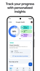 اسکرین شات 1 برنامه Google Health (Fitbit)