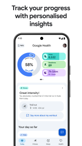 اسکرین شات 1 برنامه Google Health (Fitbit)