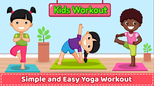 اسکرین شات 1 برنامه Yoga for Kids & Family fitness