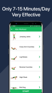 اسکرین شات 5 برنامه 7 Minute Workout - Abs Workout