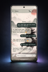 اسکرین شات 5 برنامه Switch SMS: Custom Chat Themes