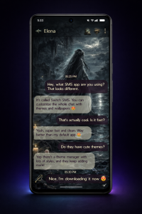 اسکرین شات 6 برنامه Switch SMS: Custom Chat Themes