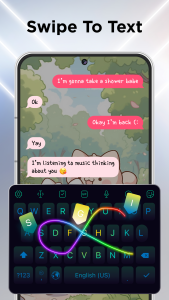 اسکرین شات 6 برنامه LED Keyboard: Colorful Backlit
