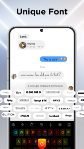 اسکرین شات 3 برنامه LED Keyboard: Colorful Backlit