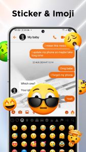 اسکرین شات 2 برنامه LED Keyboard: Colorful Backlit
