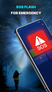 اسکرین شات 4 برنامه Flashlight App: Flash Alert