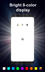 اسکرین شات 3 برنامه Flashlight & Screen Light