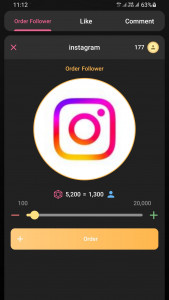 اسکرین شات 5 برنامه اینستا (فالوور،لایک و کامنت)