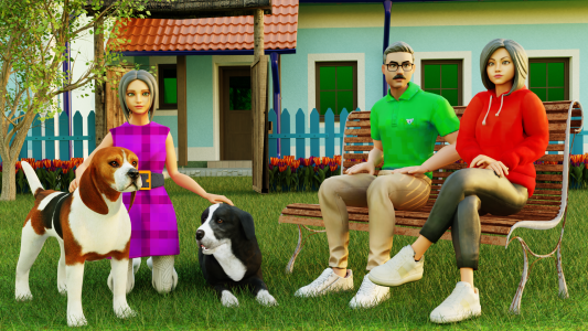 اسکرین شات 2 بازی Virtual Dog Sim: Pet Dog Games
