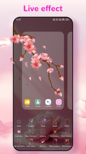 اسکرین شات 4 برنامه Flower Launcher, beauty themes