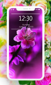 اسکرین شات 4 برنامه Flowers Wallpaper