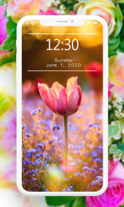 اسکرین شات 3 برنامه Flowers Wallpaper