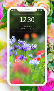 اسکرین شات 6 برنامه Flowers Wallpaper