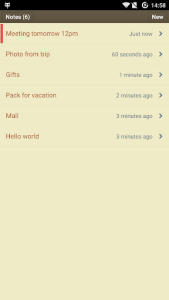 اسکرین شات 1 برنامه Classic Notes Lite - Notepad