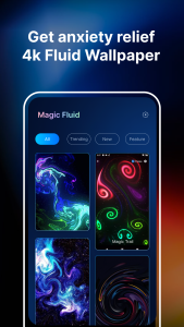 اسکرین شات 3 برنامه Magic Fluid: Magic Wallpaper