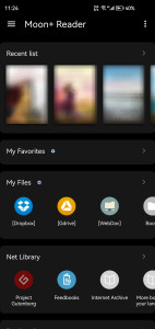 اسکرین شات 8 برنامه Moon+ Reader