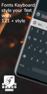 اسکرین شات 1 برنامه Fonts Keyboard - Fancy Text