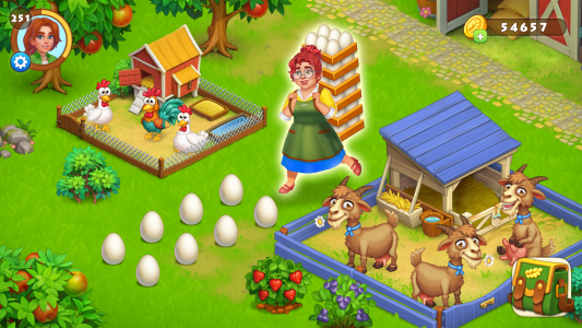 اسکرین شات 3 بازی Farm Town: Merge Cozy Village