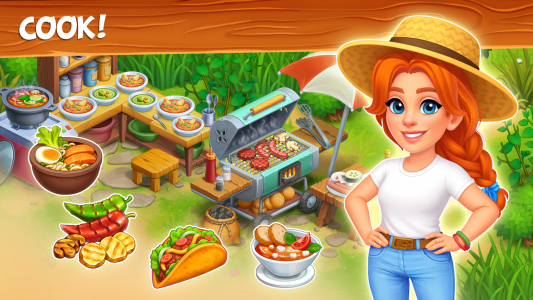 اسکرین شات 6 بازی Farm Town: Merge Cozy Village