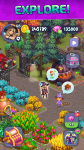 اسکرین شات 1 بازی Halloween Farm: Monster Family