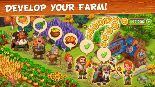 اسکرین شات 7 بازی Vikings and Dragon Island Farm
