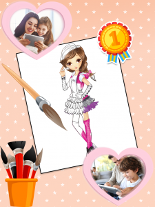 اسکرین شات 7 برنامه Fashion Coloring Book
